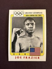 Joe Frazier VINTAGE EX 1983 Finder Image Greatest Olympians #98 Scarce “rings”