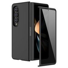 Ruky Samsung Galaxy Z Fold4 Case, Hard PC Full-Body, Privacy Screen, Black