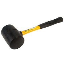 32oz Rubber Mallet Fiberglass Shaft DIY for Camping Tent Woodwork Paving Hammer