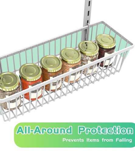 White 9-Tier Over The Door Pantry Organizer, Pantry Organization and Storage,... - Picture 6 of 9