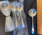 1 REED AND BARTON STERLING SILVER POINTED ANTIQUE 1 BOULLION SOUP SPOON EACH 8AV