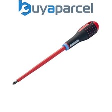 Bahco BE-8821S ERGO VDE Insulated Pozi Screwdriver PZ2 x 100mm BAHBE8812S