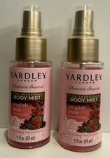 Lot Of 2 Yardley London Women Body Mist Splash ENGLISH ROSE 2.oz Ea