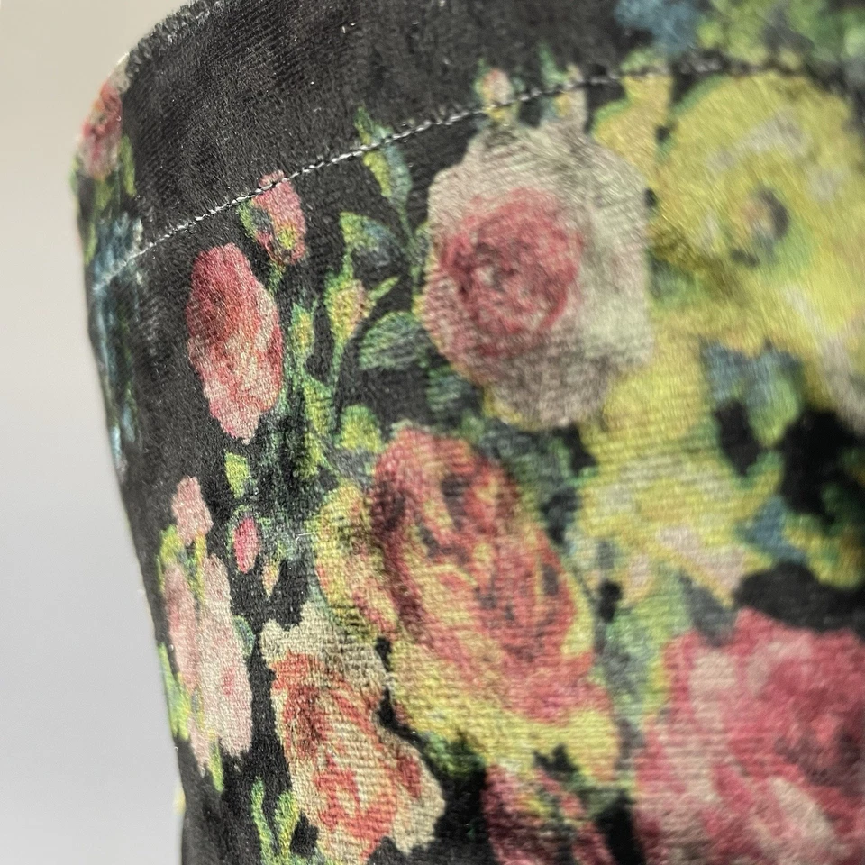 Madden Girl Floral Combat Boots REX Women’s 8.5M Lace-Up Side Zip Goth Boho - Image 3 of 4