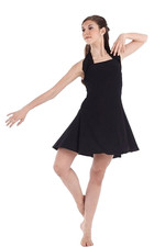 Simplicity BLACK Child Large Dance Costume Contemporary Ballet Tap Dress New