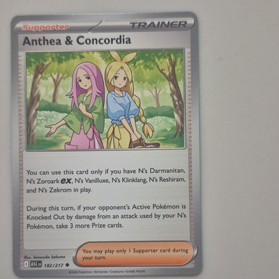 #ad Pokémon Anthea amp; Concordia 182 217 ASC Trainer Nintendo English $1.00