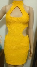 X Small Dress Shein Vcay Golden Yellow Bodycon