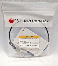 Lot of 22 FS 25G SFP28 Passive DAC Twinax Cable 0.5m 2ft JU S28-PC005 NEW SEALED