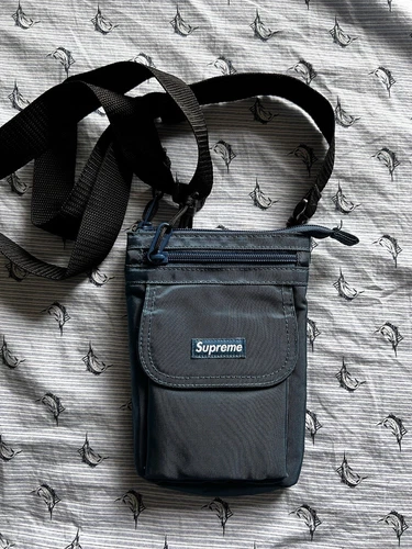 FW19 Supreme Sac Bandoulière Cou Pochette Utilitaire Cordura Nylon Sarcelle Résistant à l'Eau