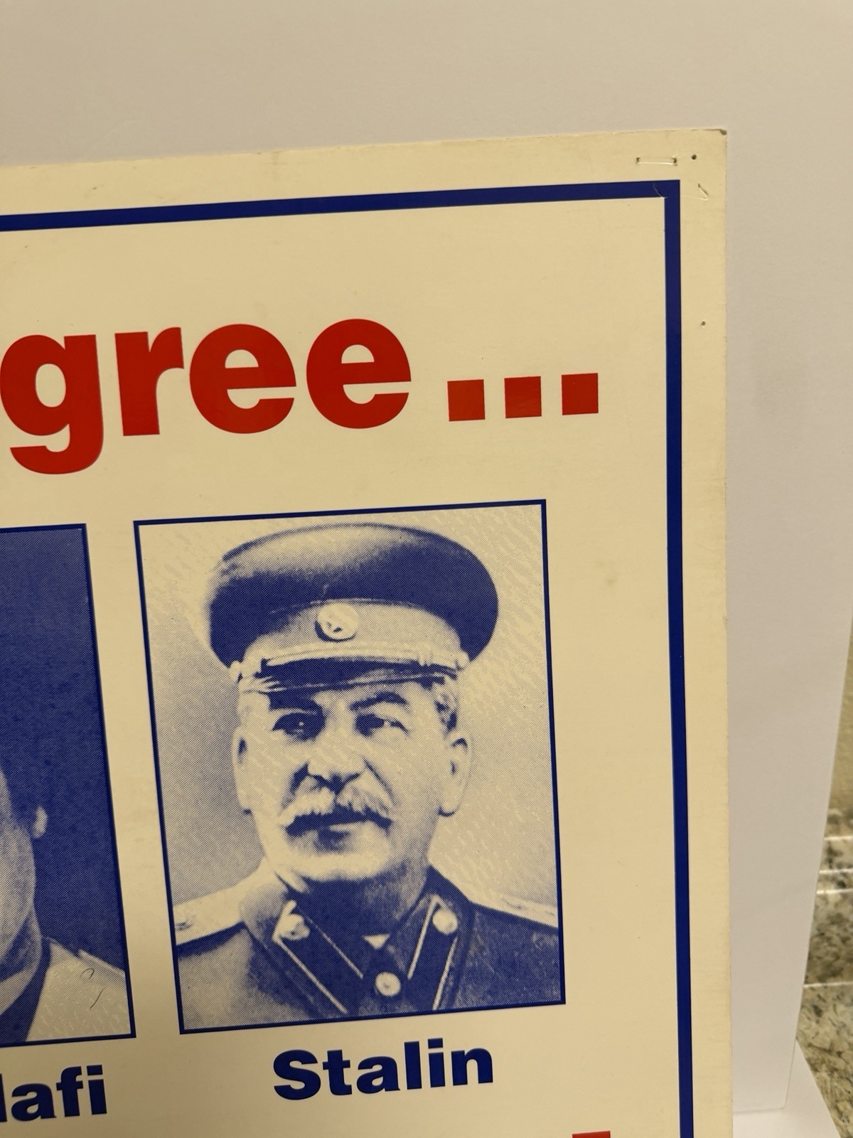 Vintage 1960's Pro Gun Control Political Poster 24" x 15"