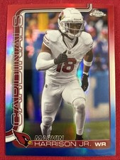 Marvin Harrison Jr 2025 Topps Chrome Red White Blue #1 - Cardinals