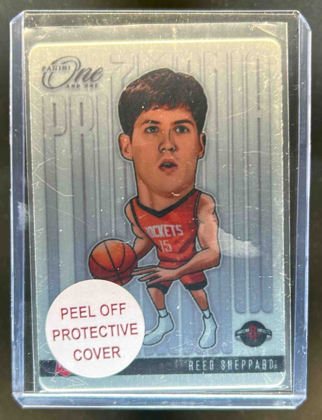 2024-25 Panini One and One Reed Sheppard Prizmania SP RC Rookie #9 Rockets