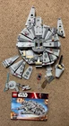 LEGO Star Wars Millennium Falcon 75105 Ship & Manual -Read - Selling as Parts