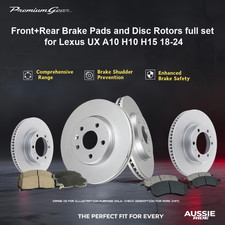 Front+Rear Brake Pads and Disc Rotors full set for Lexus UX A10 H10 H15 18-24