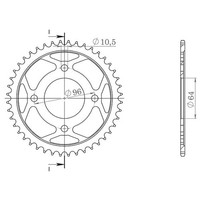 Zahnrad Stahl P428 - Z44 (DIS.10231) Honda 125 Cg 06/06
