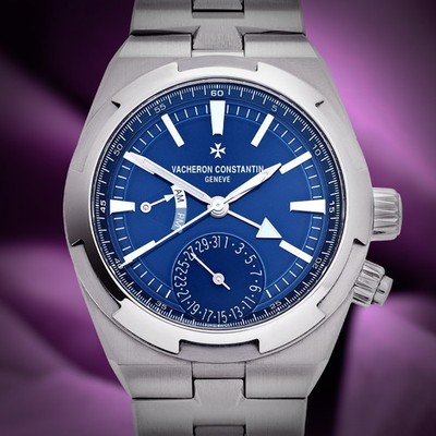 Vacheron Constantin Overseas Dual Time 7900V/110A-B334 Stainless Steel Blue Dial