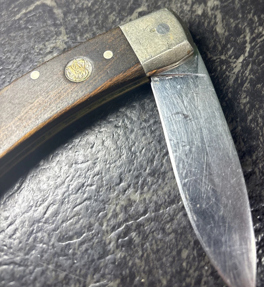 Vintage Smith And Wesson Blackie Collins Model 6060 Folding Knife #29401 - Image 3 of 4