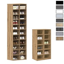 Schuhschrank Schuhregal Schuhständer Kleiderregal 12 / 22 Fächer Holz Regal Flur