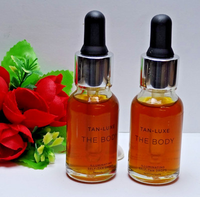 X2 Tan-Luxe The Body Illuminating Self Tan Drops X2 ~ MEDIUM/DARK 0.50 oz