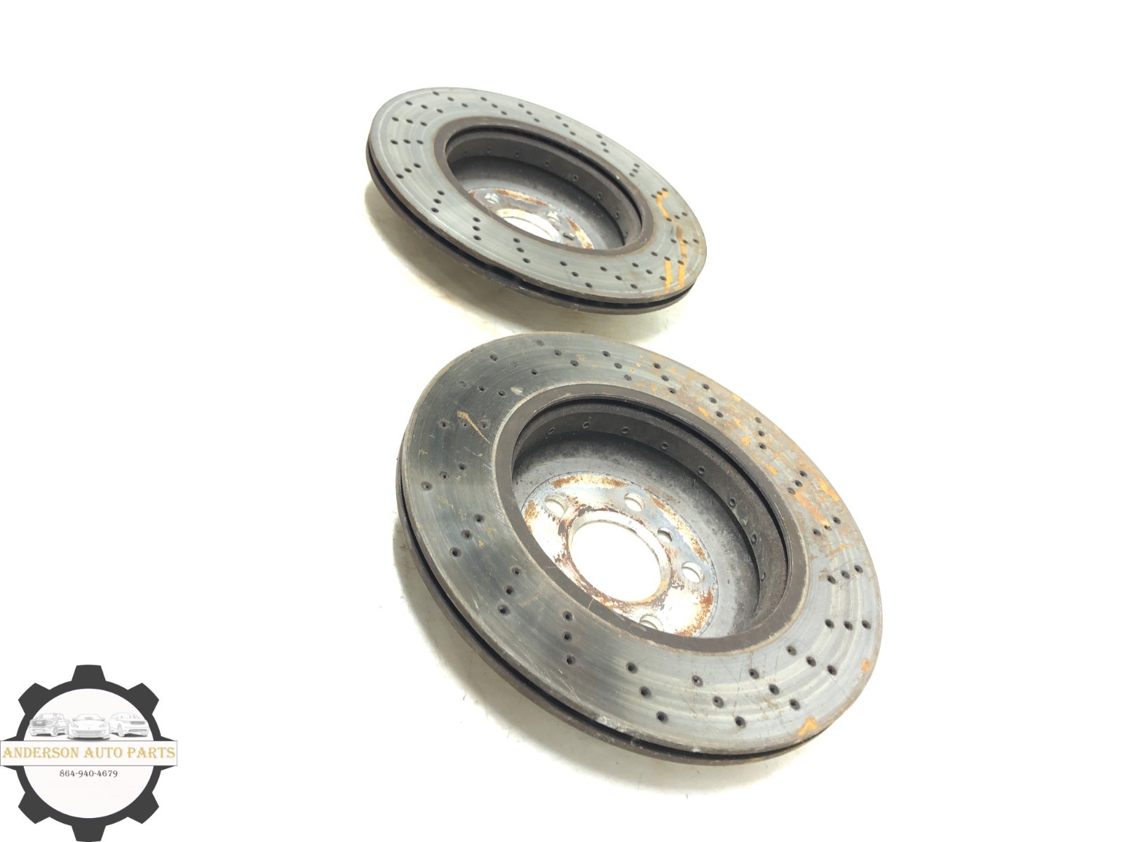 2014-2020 BMW i8 REAR BRAKE DISC ROTOR SET X2 OEM #NOTES