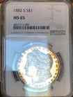 1882 S MORGAN DOLLAR NGC MS 65! INCREDIBLY FLAWLESS EXAMPLE! LOOKS PL! NR #K3033