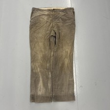 Vintage 50s Beige Thick Workwear Corduroy Pants 40x31 1950s True Vintage