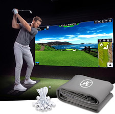 High Contrast Gray Golf Simulator Screen, Triple Layer Impact Screen  High-Cont