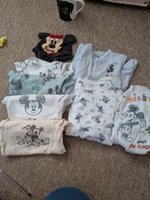 Baby Boy Bundle Micky Mouse Up To One Month 9 Items Vests And Sleepsuits
