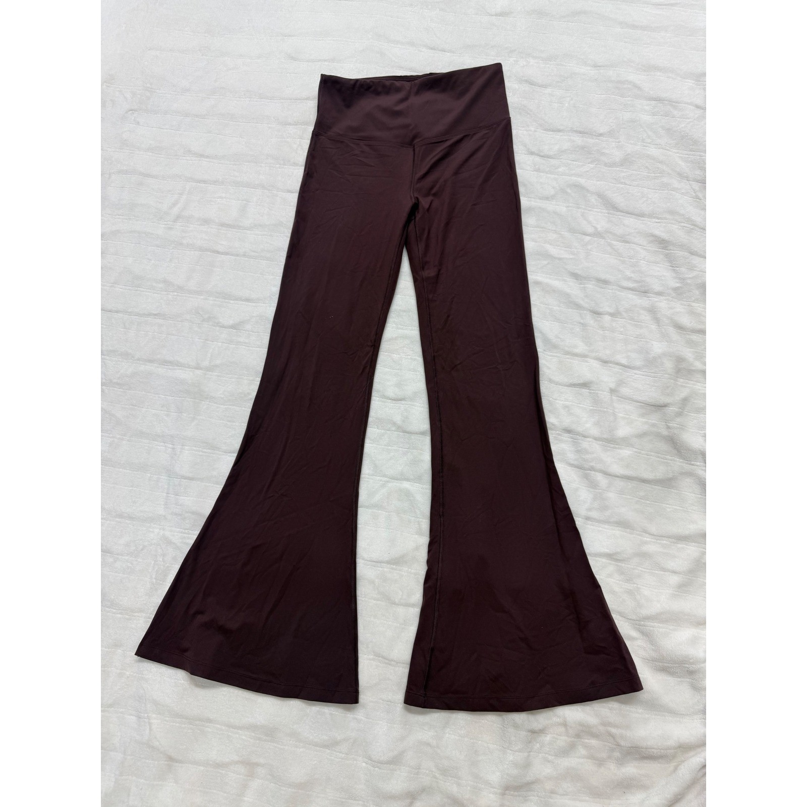 LNDR Flare Leggings Womens M Brown High Waist Bell Bottom Yoga Pants Excellent