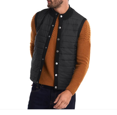 Black ~ BARBOUR MEN S ESSENTIAL GILET VEST MSRP$195 COZY + BRITISH Heritage