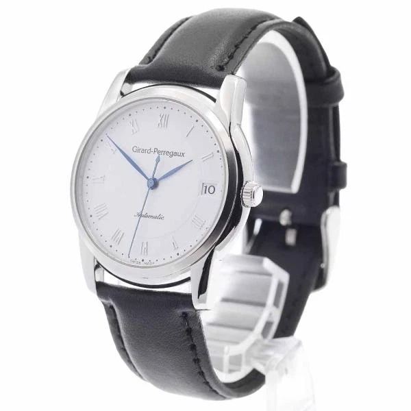 Girard Perregaux — Girard-Perregaux 9043 34mm SS White Dial Automatic Date Watch #C15556