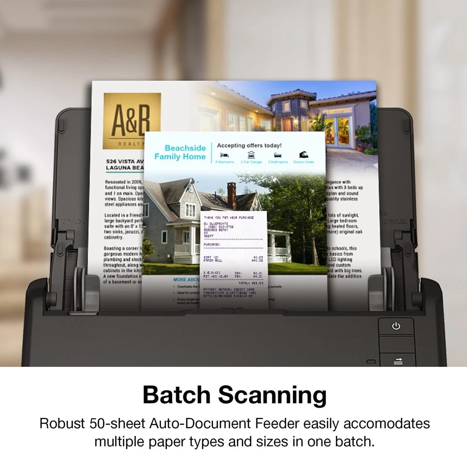 Epson WorkForce ES-400 II Color Duplex Desktop Document Scanner 35 PPM/70 IPM - Image 2 of 4