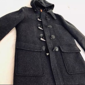 wool toggle coat with hood