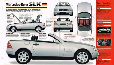 1996/1997 MERCEDES-BENZ SLK SPEC SHEET/Brochure/Catalog | eBay