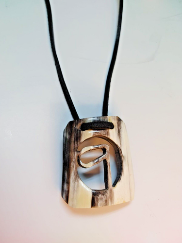 Fashion Buffalo Horn Necklace Pendant Unisex - Picture 3 of 5