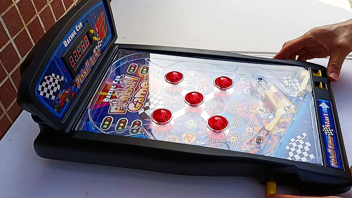 野球ゲーム機(PINBALL GAME) Pinball Arcade Game LED Lights Sounds Scoreboard | Toys