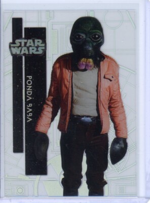 2015 Topps Star Wars HIgh Tek PONDA BABA Form 2 Pattern 2 Base Card #85
