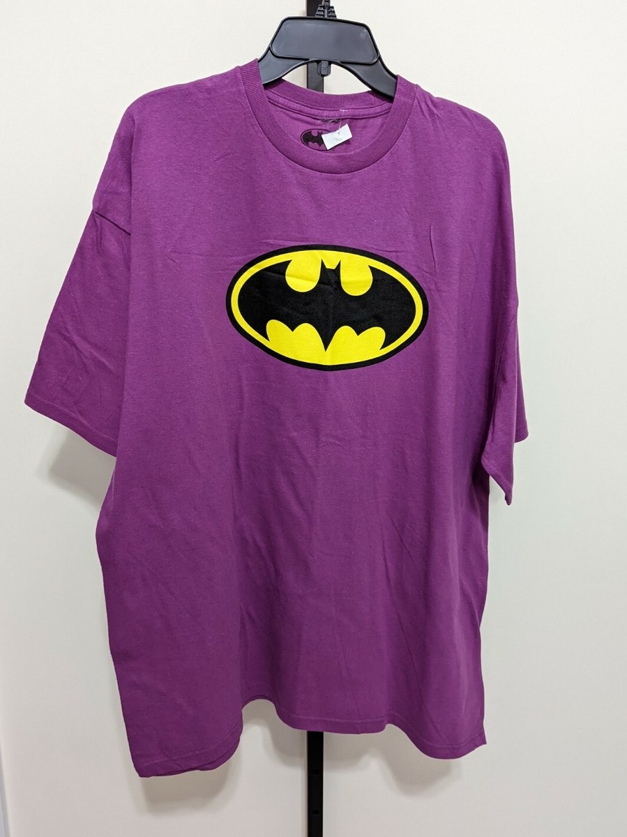 Purple Batman Logo Shirt Batman Logo Purple Mesh Shirt Youth Large — free download
