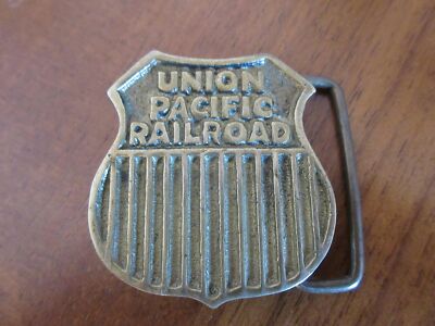 Union Pacific Railroad Gürtelschnalle aus Metall USA Eisenbahn belt buckle