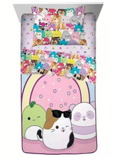 Squishmallows Kids Twin/Full Blanket  Sheet Set-AB0B9FLGWCM2, W12856411606