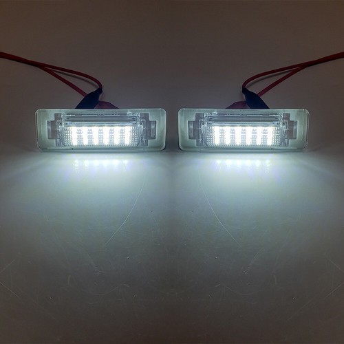 2x White 18 LED License Plate Lights For Mercedes Benz C/E-Class W210 W202 4DR - Foto 15 di 21
