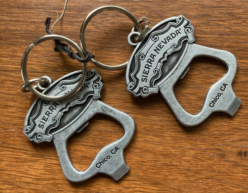 2X Sierra Nevada Brewing Co. Keychain Bottle Opener Chico Ca. Mills River NC - Picture 2 of 2