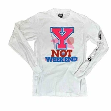 Vintage 80s Shirt Size Medium Screen Stars Best White Long Sleeve Single Stitch