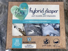 NEW Pampers Hybrid Cover Unisex Diapers Jungle,I Heart You,Milk Cookies 8-35 lbs