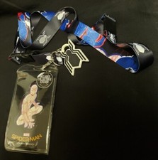 RARE 2017 Spiderman Homecoming Lanyard  Bonus Sticker