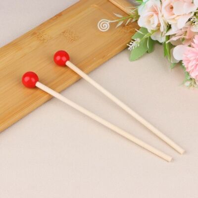 2 Stück Holzschläger für Percussion Marimba Sticks Drumsticks Anfänger