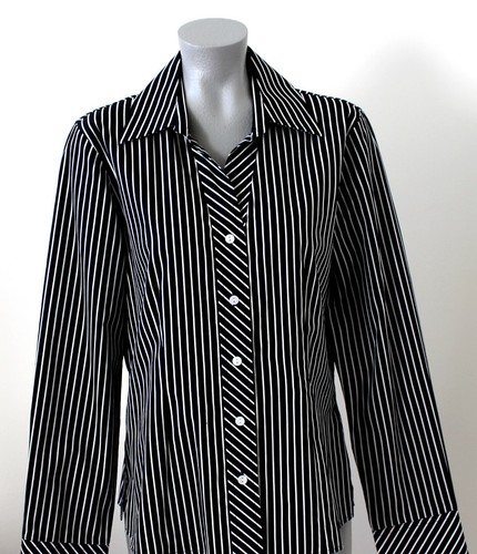 FOXCROFT WOMANS BLOUSE TUNIC SIZE 10 