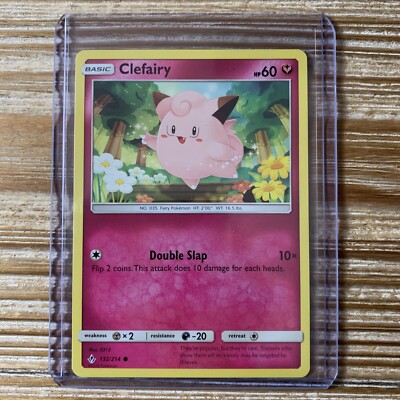 Clefairy 132/214 Unbroken Bonds Common Pokemon Card 2019 Near Mint