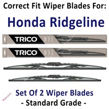 Wiper Blades 2-Pack Standard Wipers - fit 2006-2008 Honda Ridgeline - 30240/221
