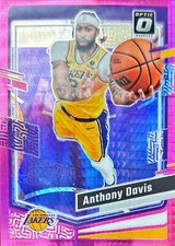 2023-24 Donruss Optic Hyper Pink #144 Anthony Davis Prizm